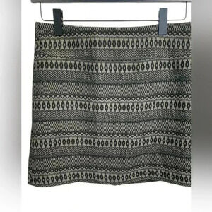 Dalia modern fit, wool blend, neutral skirt with  hidden zipper/button closure